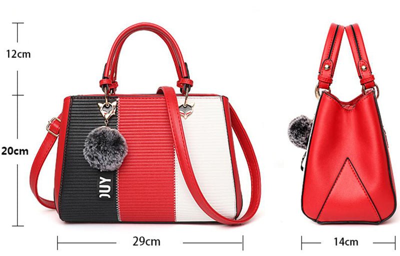 Élégante Sac à Main Tressé avec Ornamental Pompon pour Femmes - Marie Montel