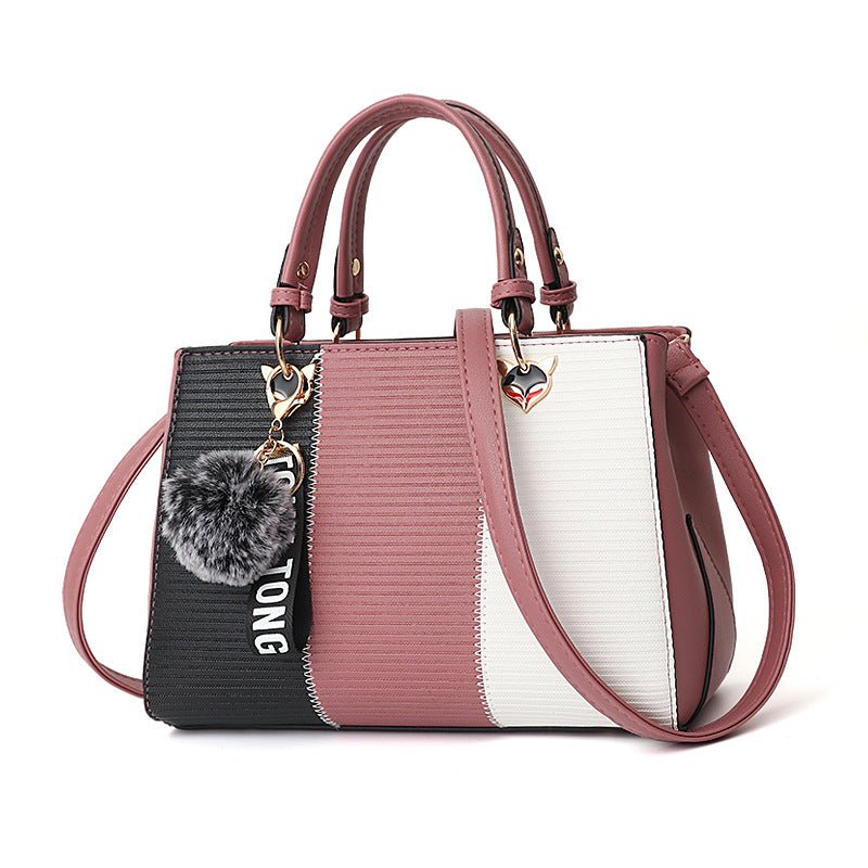 Élégante Sac à Main Tressé avec Ornamental Pompon pour Femmes - Marie Montel