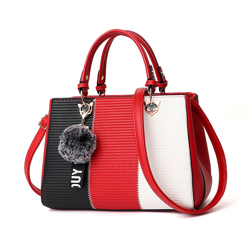 Élégante Sac à Main Tressé avec Ornamental Pompon pour Femmes - Marie Montel