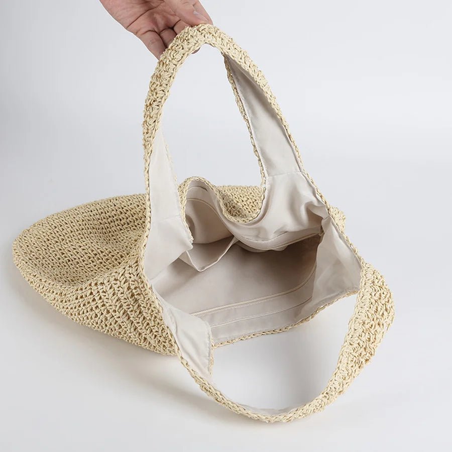 Élégante Sac de Plage en Paille pour Femmes - Marie Montel