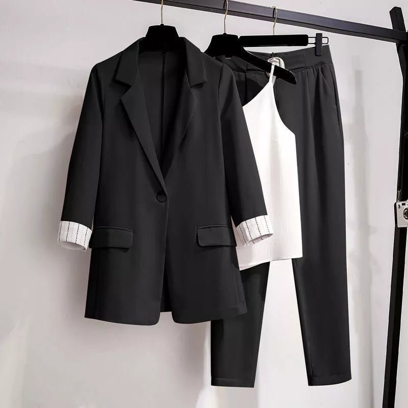 Ensemble 3 Pièces Élégant Femme – Blazer, Pantalon et Top - Marie Montel