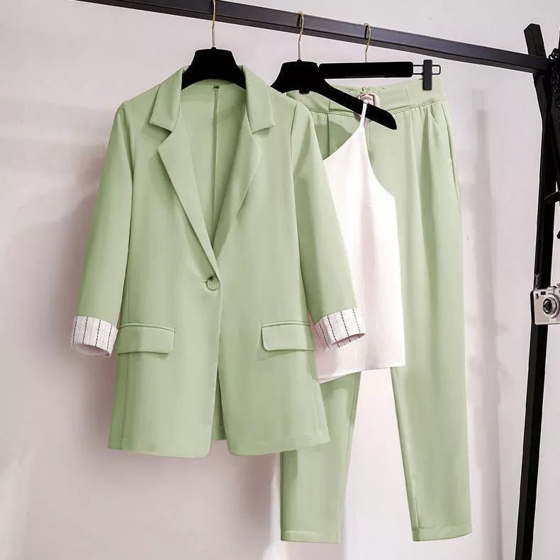 Ensemble 3 Pièces Élégant Femme – Blazer, Pantalon et Top - Marie Montel