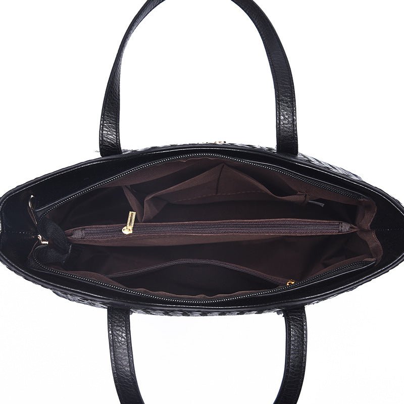 Ensemble 3 Sacs Femme en Cuir Tressé – Cabas, Bandoulière & Pochette - Marie Montel