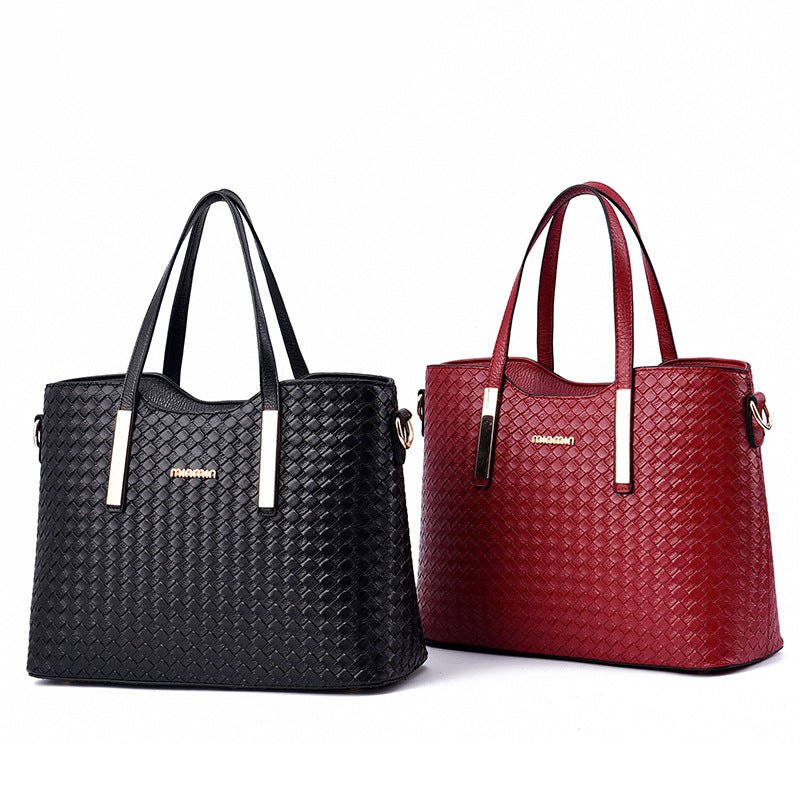 Ensemble 3 Sacs Femme en Cuir Tressé – Cabas, Bandoulière & Pochette - Marie Montel
