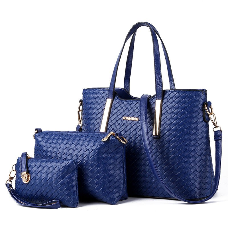 Ensemble 3 Sacs Femme en Cuir Tressé – Cabas, Bandoulière & Pochette - Marie Montel