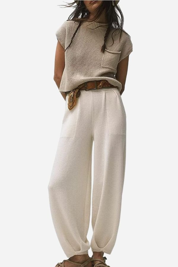 Ensemble Chic à Manches Courtes pour Femmes - Marie Montel