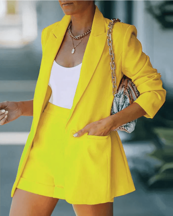 Ensemble Chic Blazer et Shorts pour Femmes - Marie Montel