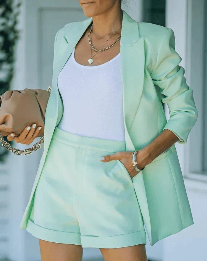 Ensemble Chic Blazer et Shorts pour Femmes - Marie Montel