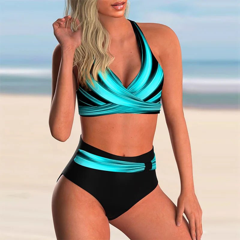Ensemble de Bikini Push - Up à Taille Haute pour Femmes - Marie Montel
