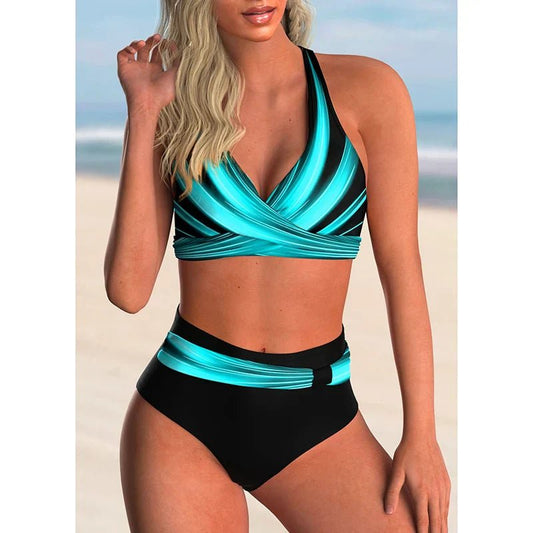 Ensemble de Bikini Push - Up à Taille Haute pour Femmes - Marie Montel