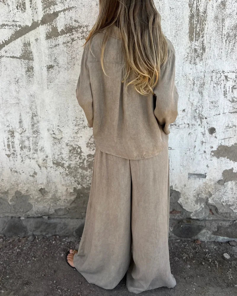 Ensemble Doux et Polyvalent en Deux Pièces pour Femmes - Marie Montel