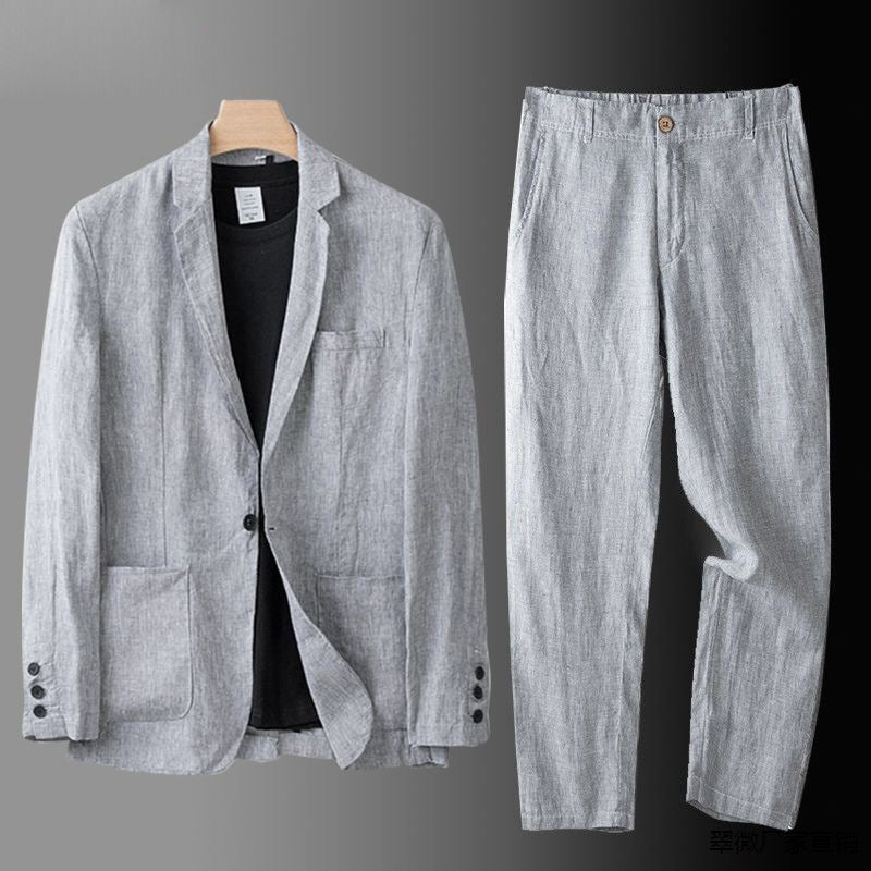 Ensemble Élégant en Lin pour Hommes - Marie Montel