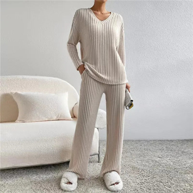 Ensemble Pyjama 2 Pièces Doux à Manches Longues pour Femmes - Marie Montel