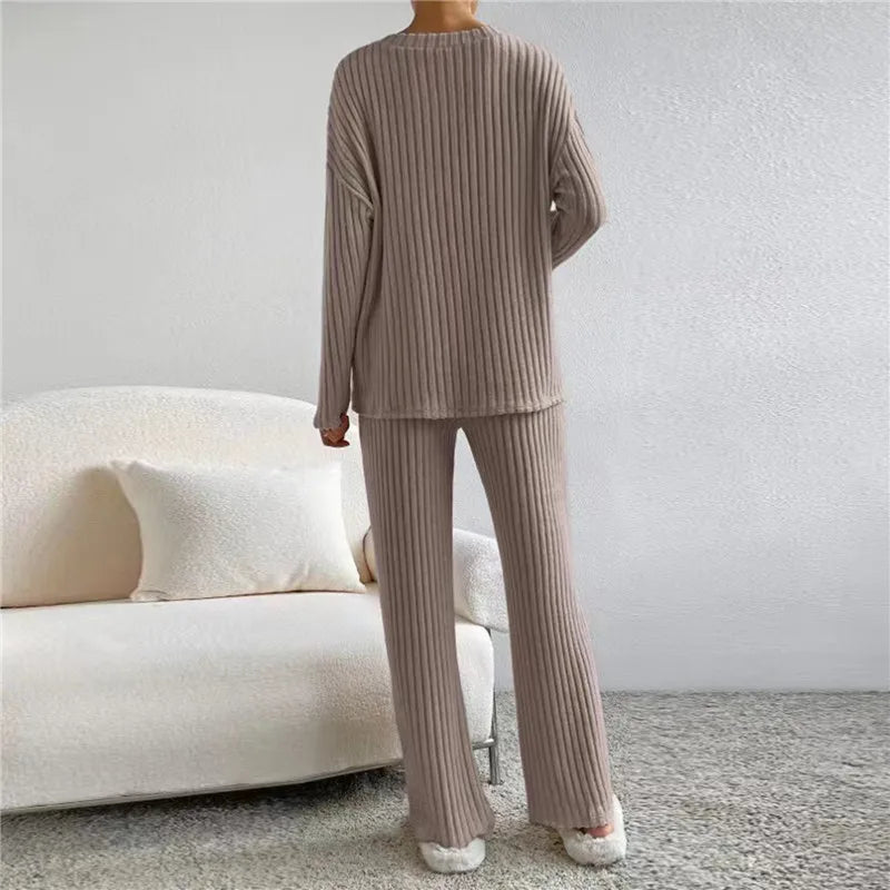 Ensemble Pyjama 2 Pièces Doux à Manches Longues pour Femmes - Marie Montel