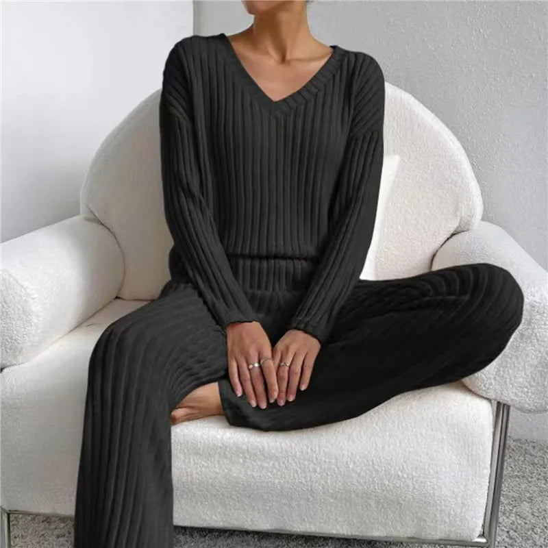 Ensemble Pyjama 2 Pièces Doux à Manches Longues pour Femmes - Marie Montel