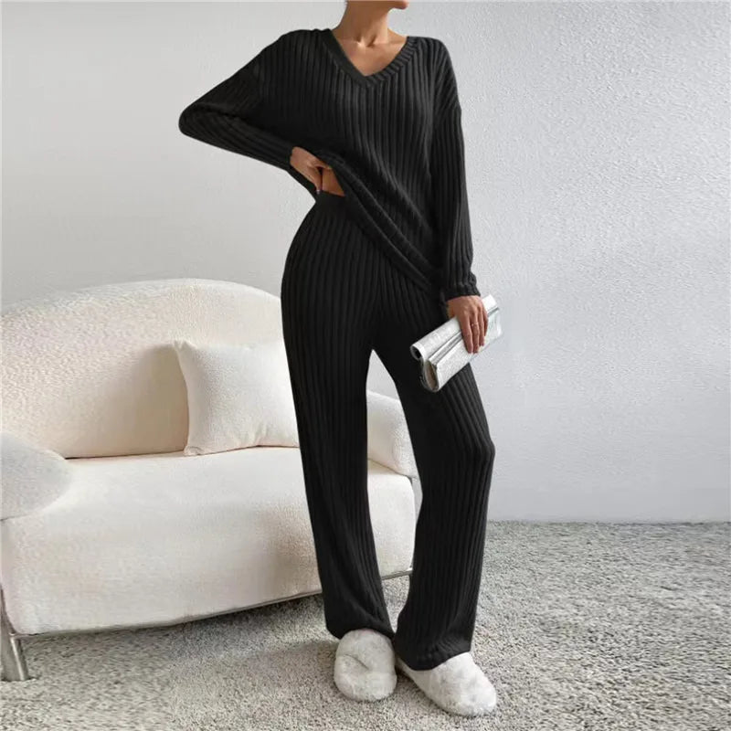 Ensemble Pyjama 2 Pièces Doux à Manches Longues pour Femmes - Marie Montel