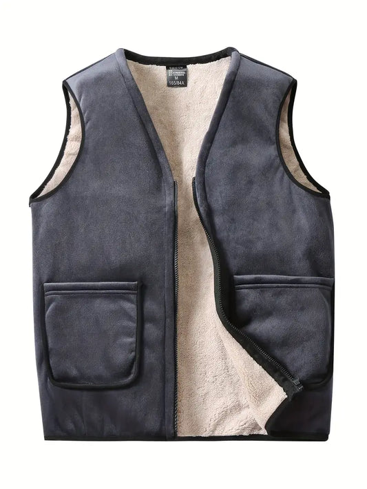 Gilet épais réversible pour hommes