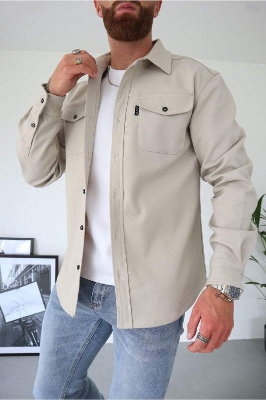 Chemise Casual en Coton Raffiné pour Hommes