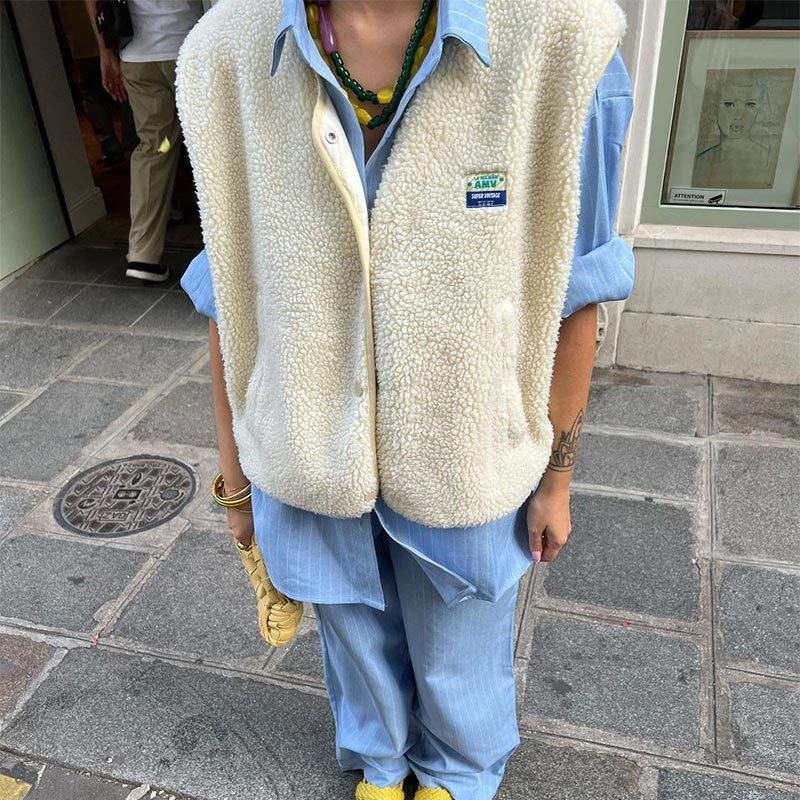 Gilet Femme Sans Manches – Boutonné, Doux et Confortable - Marie Montel