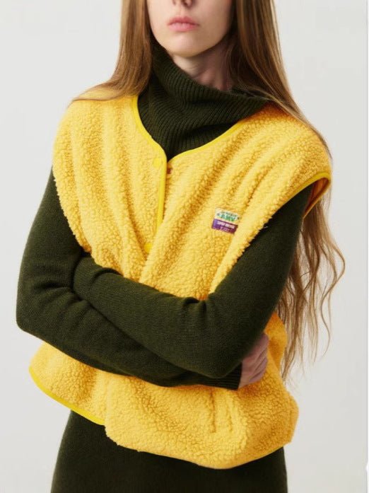 Gilet Femme Sans Manches – Boutonné, Doux et Confortable - Marie Montel