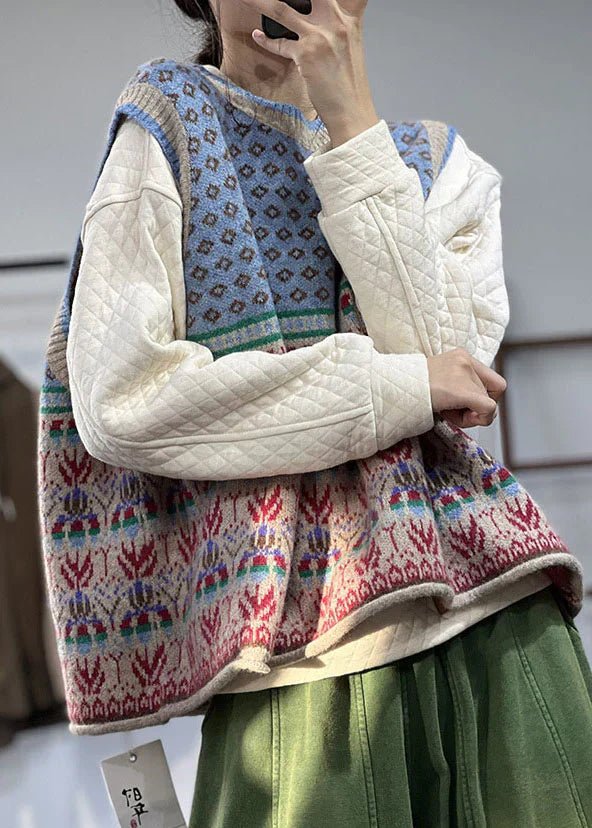 Gilet Oversize en Laine Tricoté pour Femmes - Marie Montel