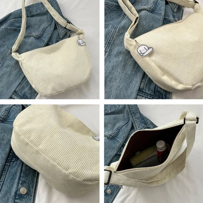 Sac d’épaule souple avec sangle longue et fermeture supérieure