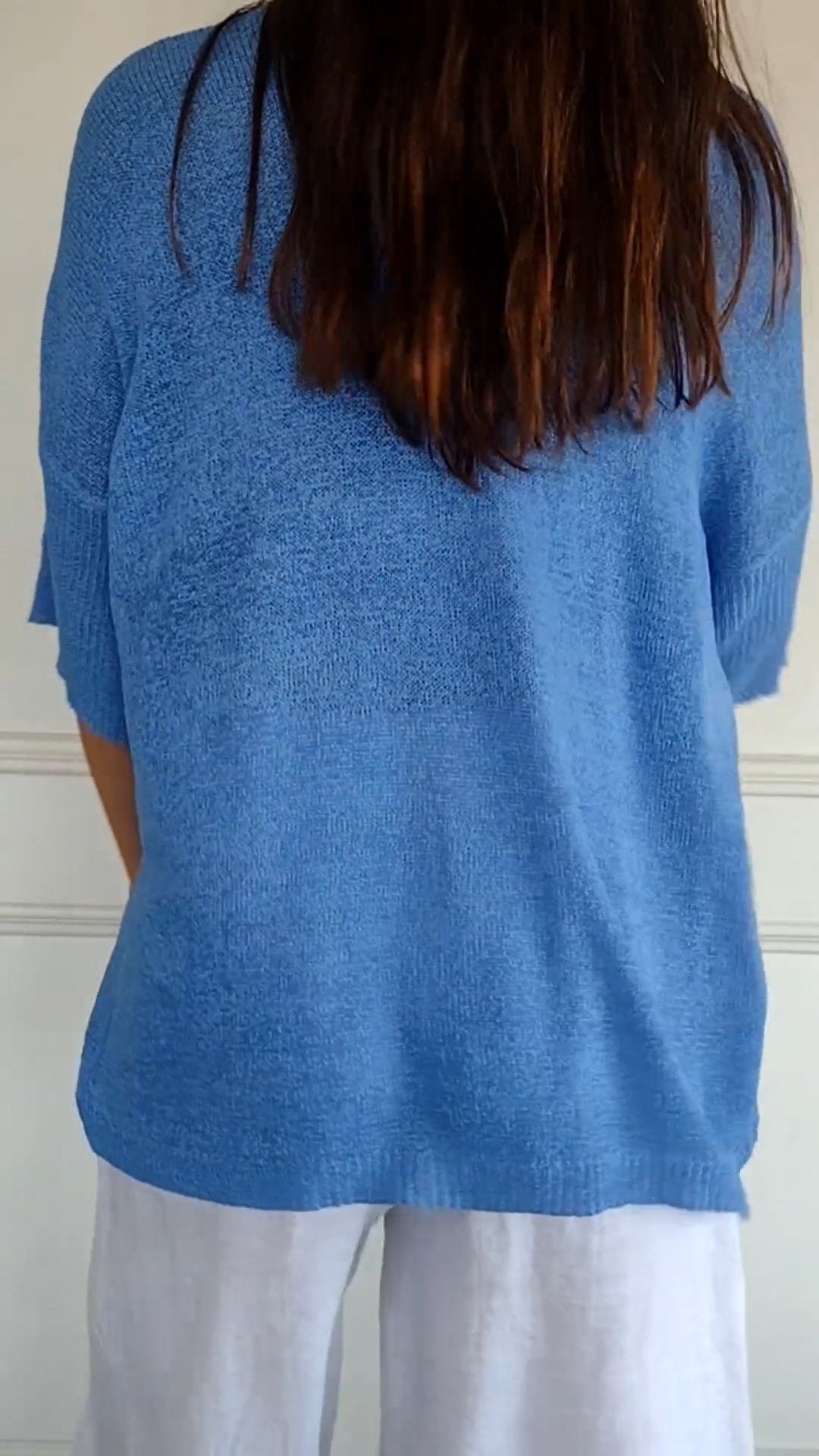 Haut Chic Uni à Décolleté en V pour Femmes - Marie Montel