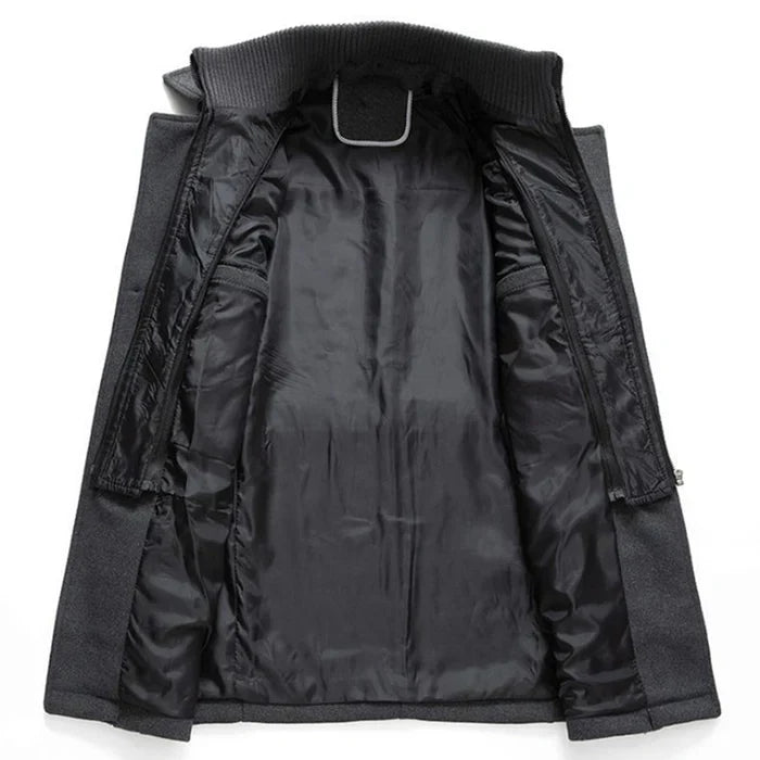 Élégant Manteau d'Hiver pour Hommes en Laine