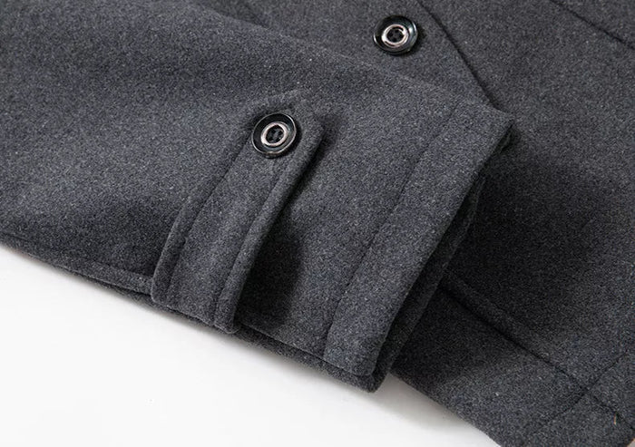 Élégant Manteau d'Hiver pour Hommes en Laine