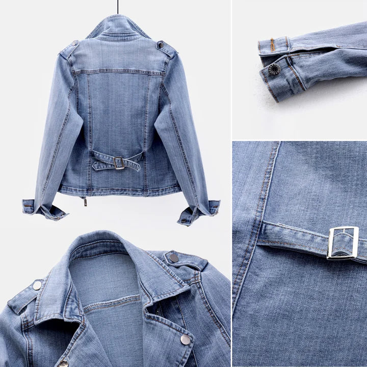 Veste en denim décontractée pour femmes