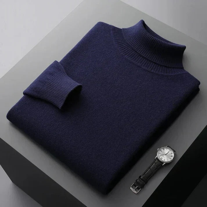 Pull Raffiné à Col Roulé pour Hommes