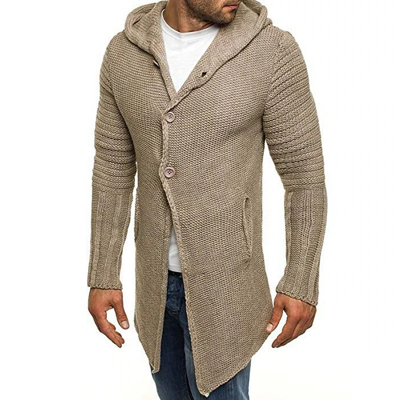 Cardigan long élégant pour hommes