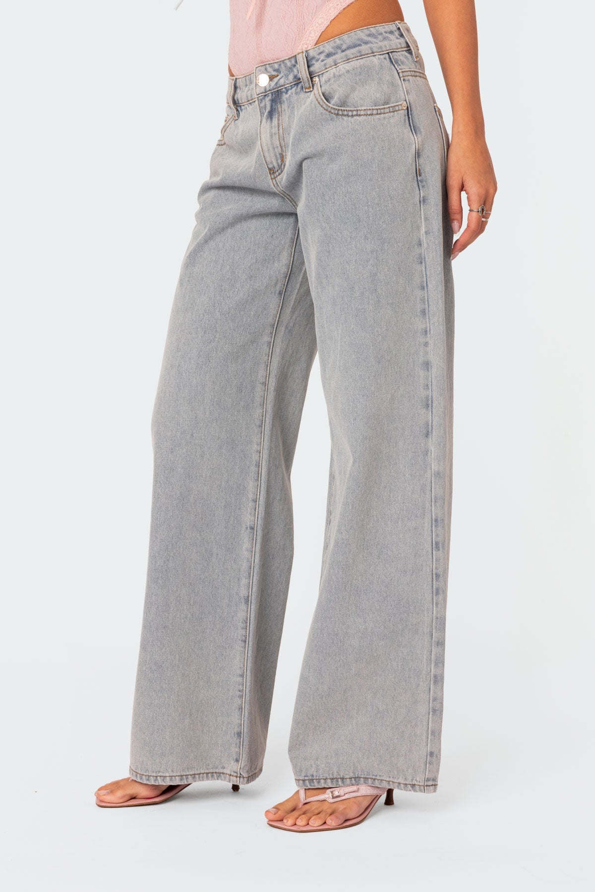 Jeans décontractés à Détails Brodés pour Femmes - Marie Montel