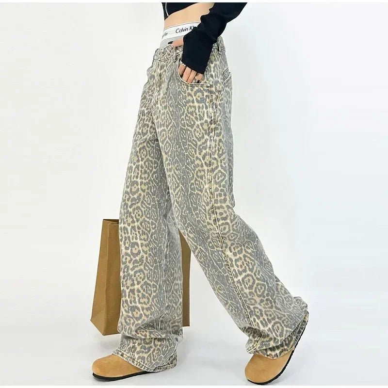 Jeans Tendance à Motif Léopard pour Femmes - Marie Montel