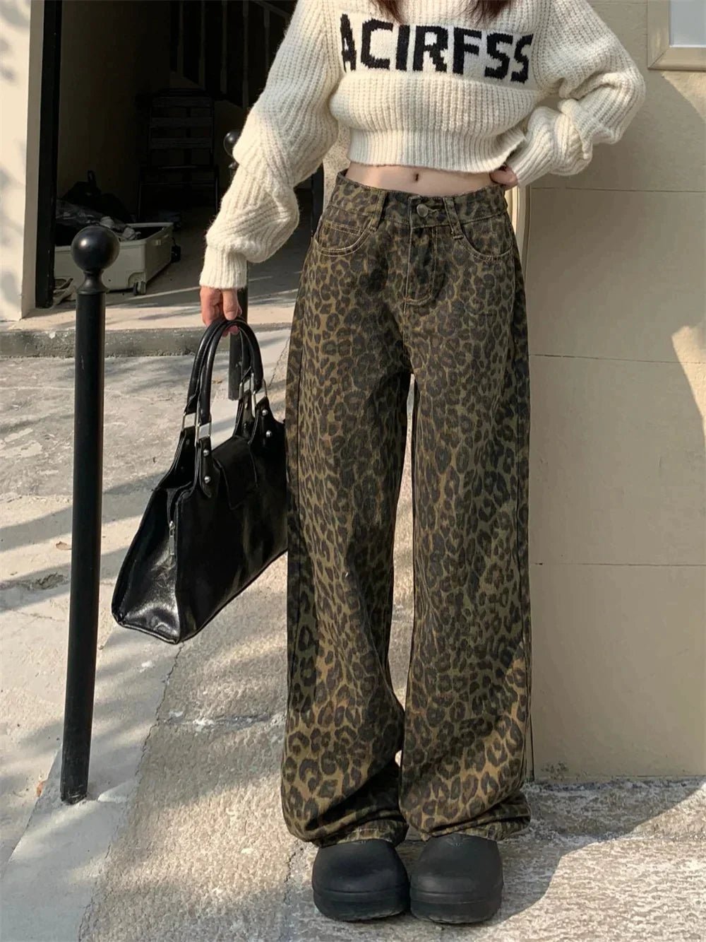 Jeans Tendance à Motif Léopard pour Femmes - Marie Montel