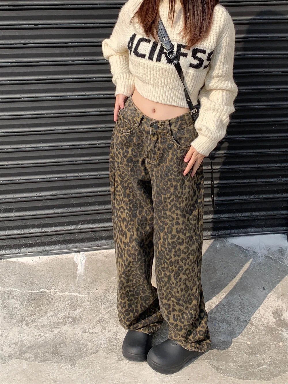Jeans Tendance à Motif Léopard pour Femmes - Marie Montel