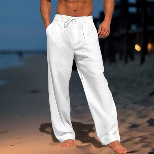 Pantalons en Lin Décontractés pour Hommes