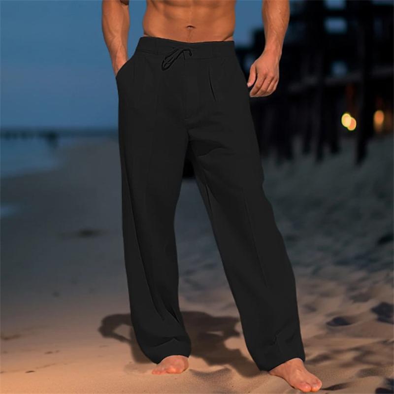 Pantalons en Lin Décontractés pour Hommes