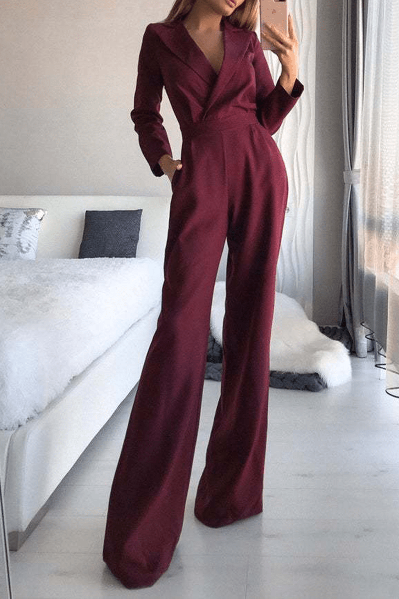 Jumpsuit Élegant à Col Relevé pour Femmes - Marie Montel