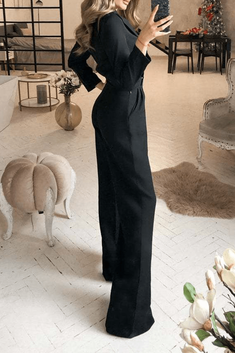Jumpsuit Élegant à Col Relevé pour Femmes - Marie Montel