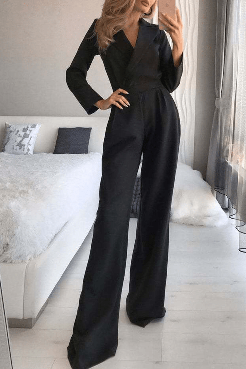 Jumpsuit Élegant à Col Relevé pour Femmes - Marie Montel