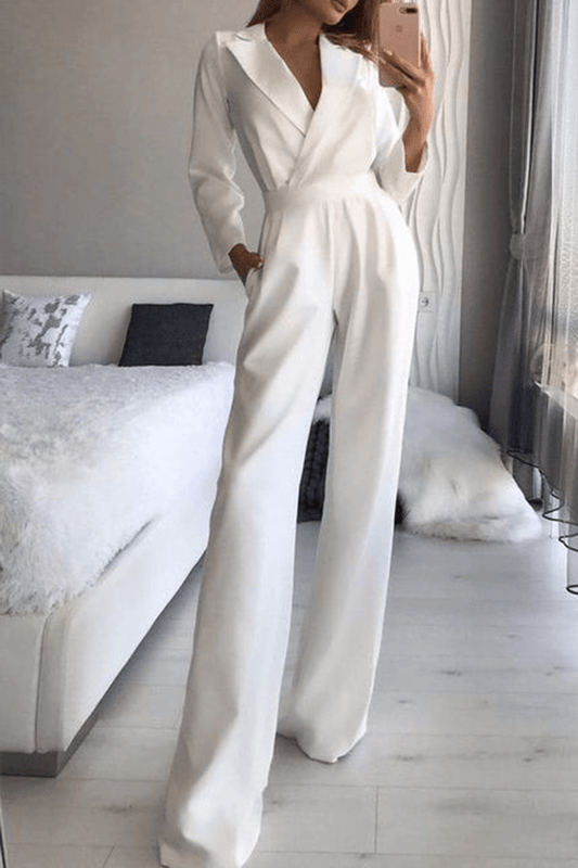 Jumpsuit Élegant à Col Relevé pour Femmes - Marie Montel