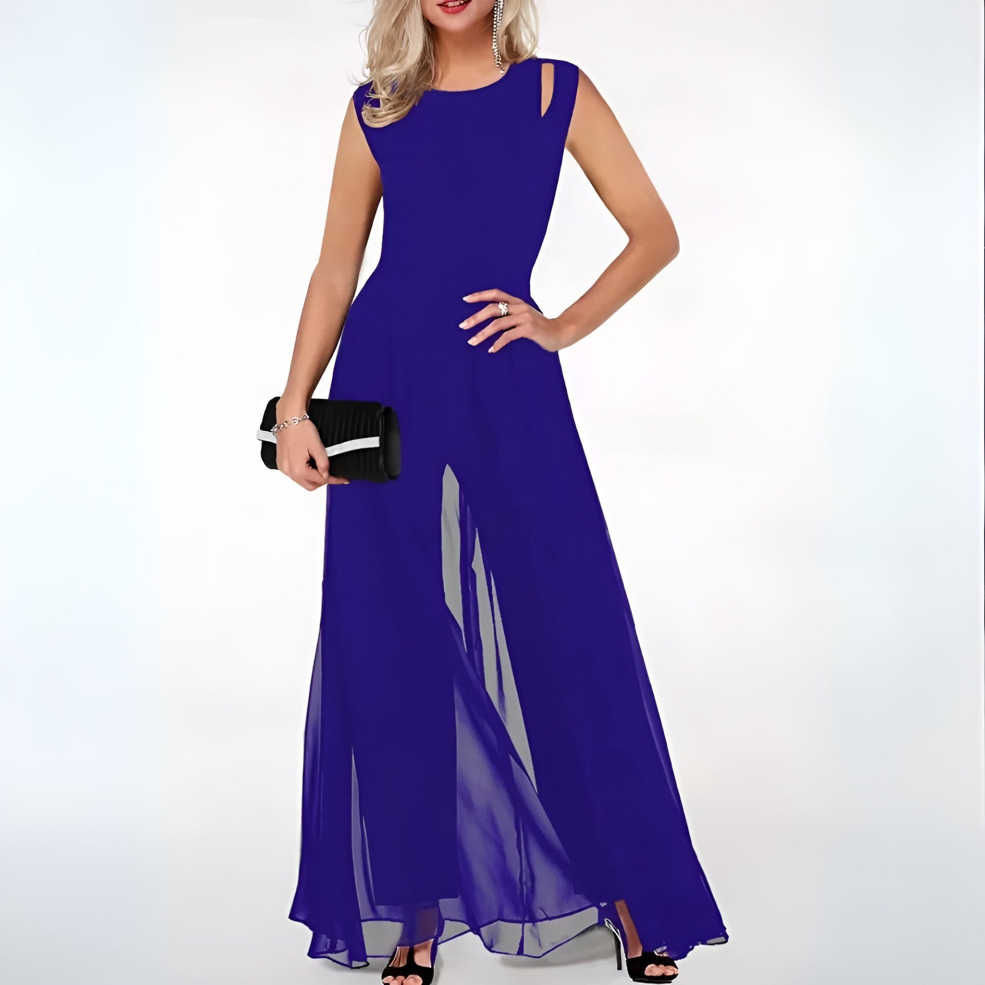 Jumpsuit Élégant à Manches Courtes pour Femmes - Marie Montel