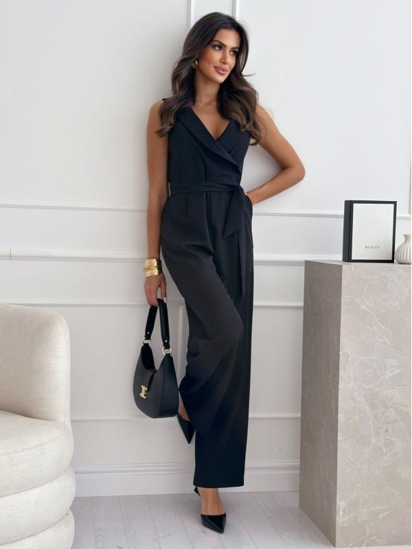 Jumpsuit Élégant à Manches Sans pour Femmes - Marie Montel