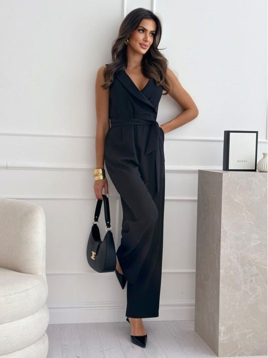 Jumpsuit Élégant à Manches Sans pour Femmes - Marie Montel