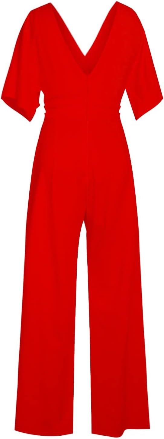 Jumpsuit Élégant à V - Ausschnitt pour Femmes - Marie Montel