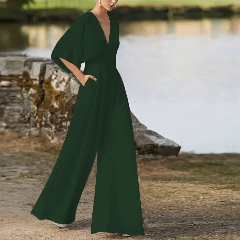 Jumpsuit Élégant à V - Ausschnitt pour Femmes - Marie Montel