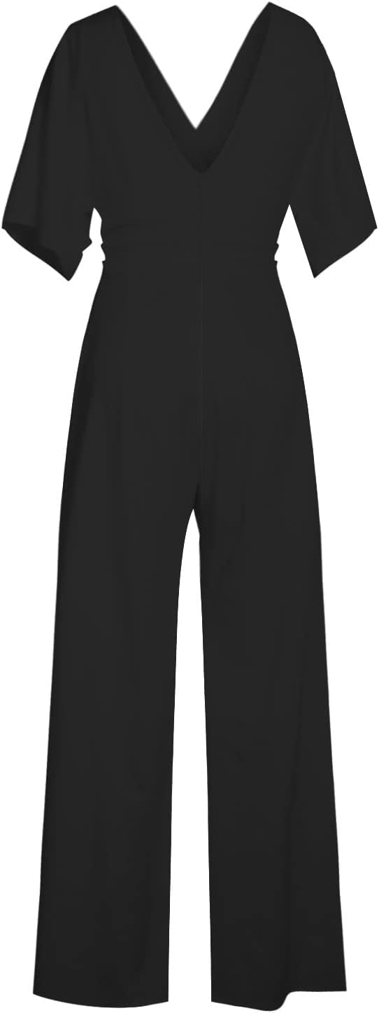 Jumpsuit Élégant à V - Ausschnitt pour Femmes - Marie Montel