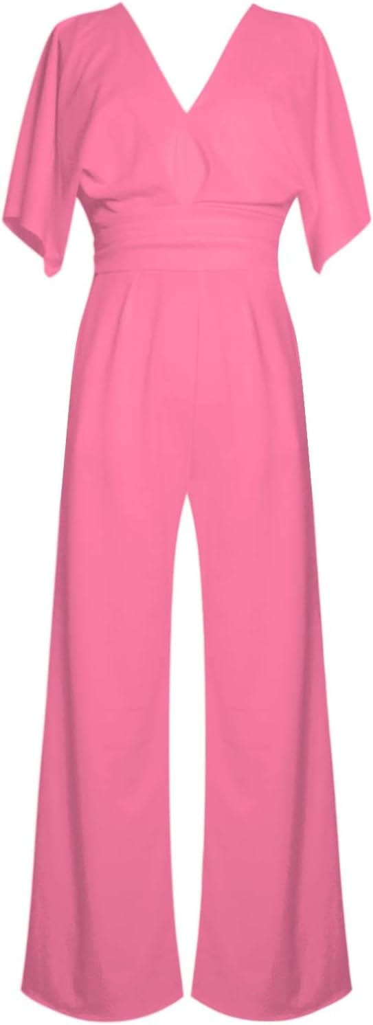 Jumpsuit Élégant à V - Ausschnitt pour Femmes - Marie Montel