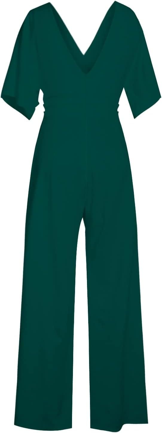 Jumpsuit Élégant à V - Ausschnitt pour Femmes - Marie Montel